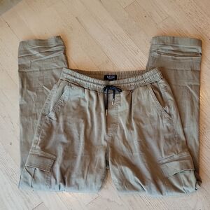 Boohoo Tan Cargo Pants Relaxed Fit